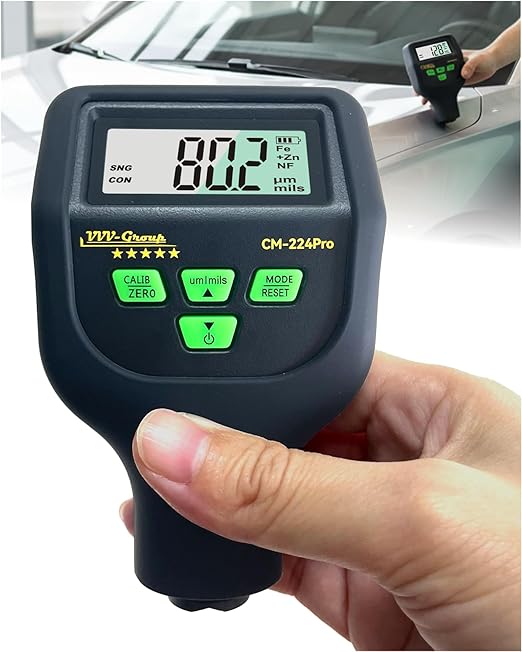 Paint Thickness Gauge CM-224Pro 2026 | Coating Thickness Meter Fe/Al/Zn | Auto by VVV-Group