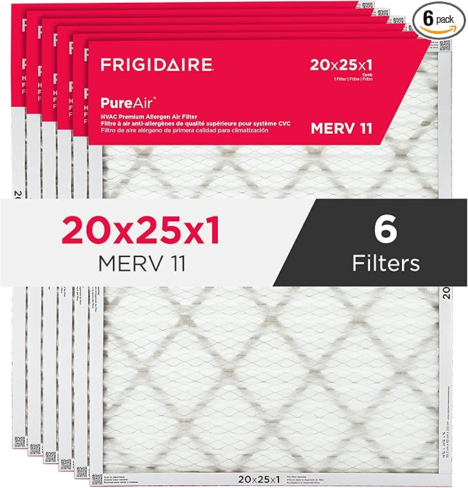 Frigidaire PureAir® 20x25x1 MERV 11 Prem Allergen Electrostatic Pleated Air by Frigidaire