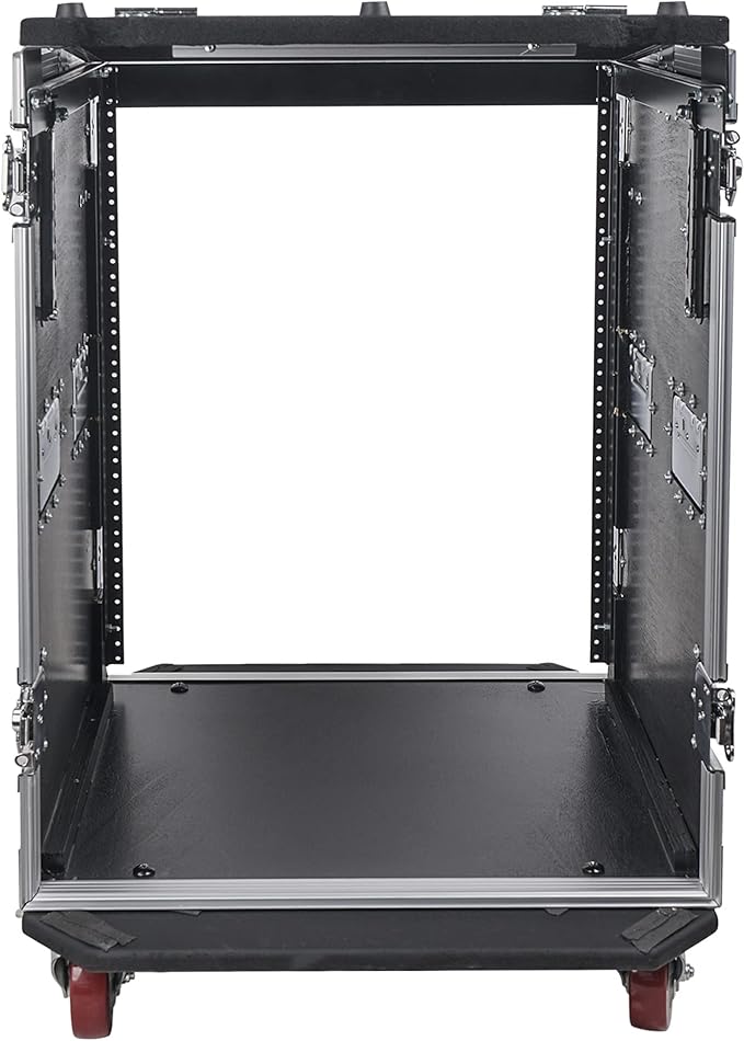 Sound Town Heavy-Duty 1/2" Plywood 14U PA DJ Pro Audio Rack/Road ATA Case - Image 4