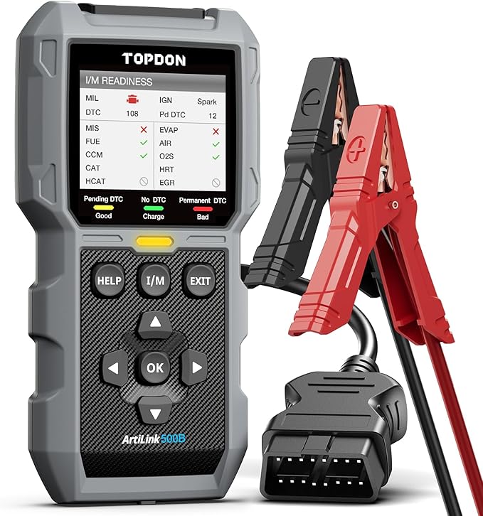 TOPDON AL500B OBD2 Scanner Battery Tester 2 in 1 Code Reader, Full OBDII by TOPDON