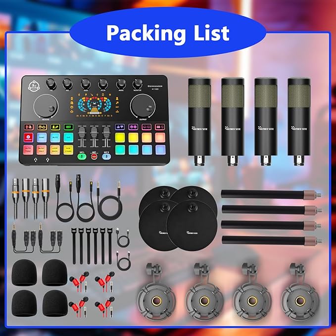 Podcast Equipment Bundle for 4, Audio Interface - Image 6
