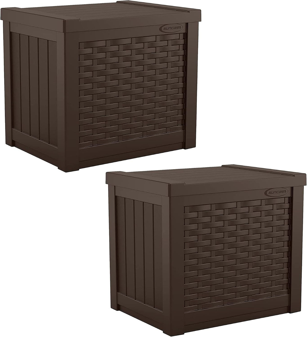 suncast 2 pack 22-gallon small deck box, main product view