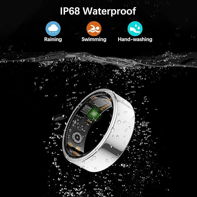Smart Health Ring for Women Men, Fitness Tracker Ring - Image 7