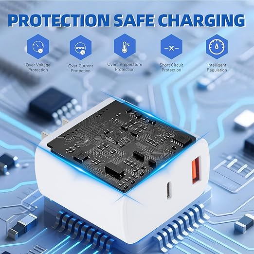 USB C Charger Block for iPhone 17 16, 40W Dual Port A/C Phone Chargers - Image 4