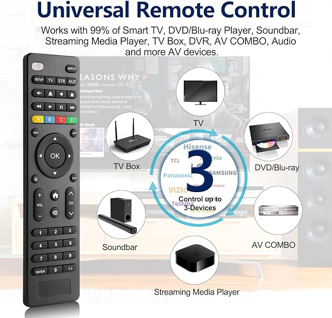 Universal Remote Control TV for - Image 2