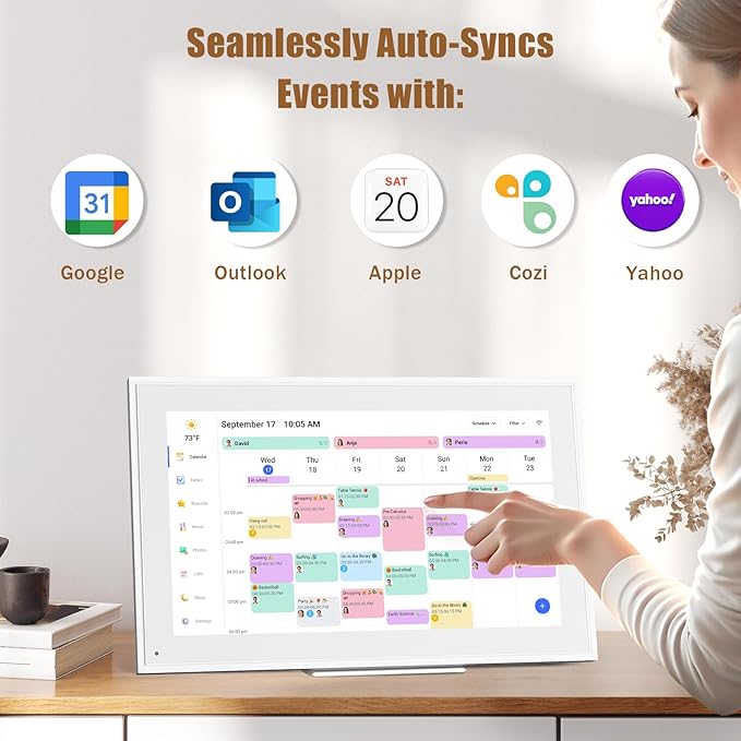 Digital Calendar: 15.6-inch Electronic Calendar & Chore Chart, Smart - Image 2