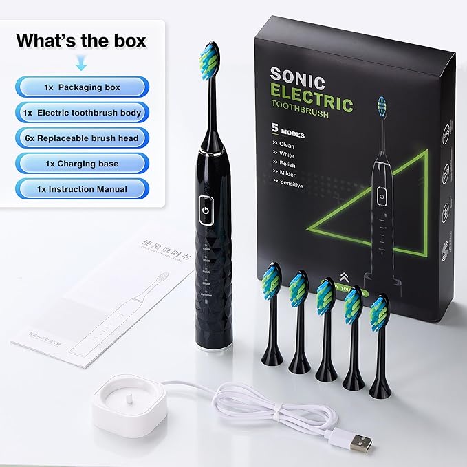 ZUAMEGU Sonic Electric Toothbrush - Image 7
