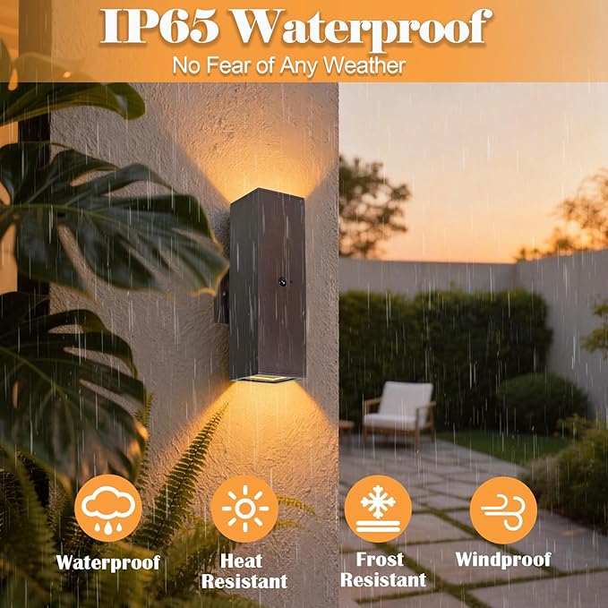 wowlite Motion Sensor Porch Light 2 Pack, Outdoor Lights - Image 9