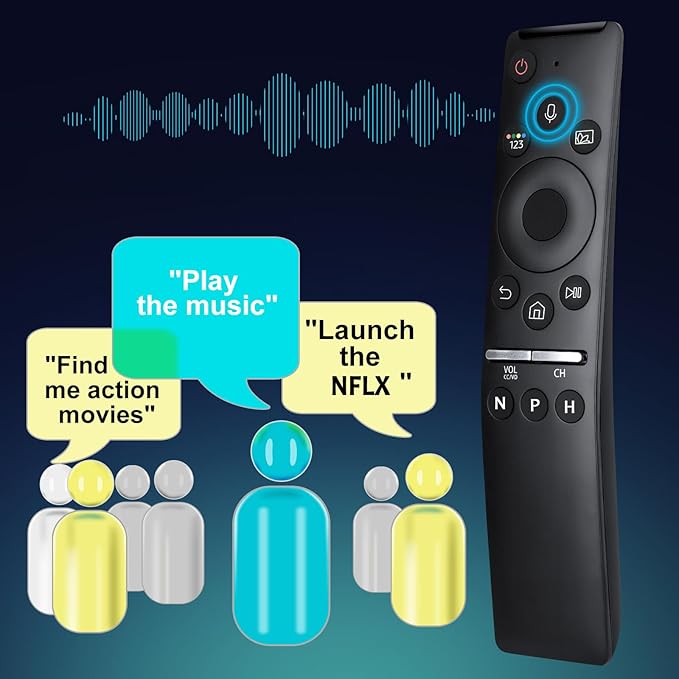 Replacement Voice Control for Samsung-Smart-TV-Remote, for Samsung Crystal UHD - Image 6
