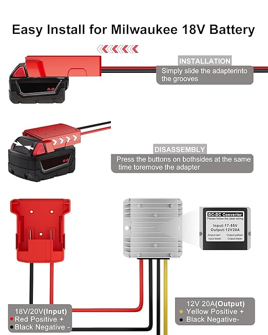 18V to 12V Step Down Converter Aadpter Compatible - Image 6