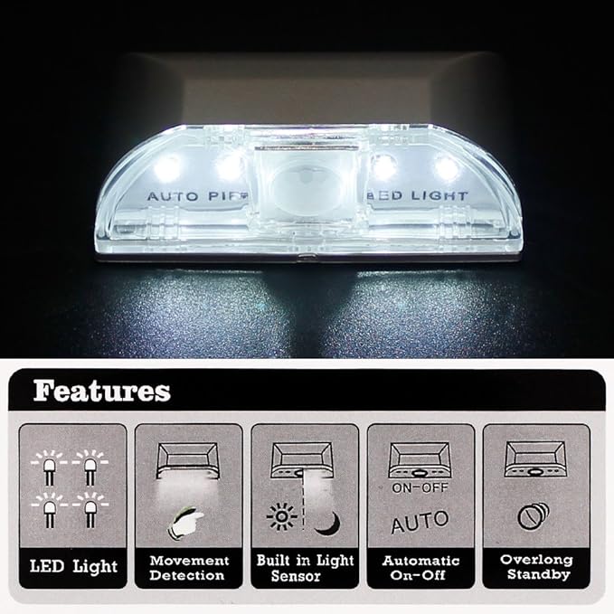 SENHAI 2 Pack Keyhole Light, Infrared IR Wireless Door Lock Lamp, Auto Sensor - Image 5