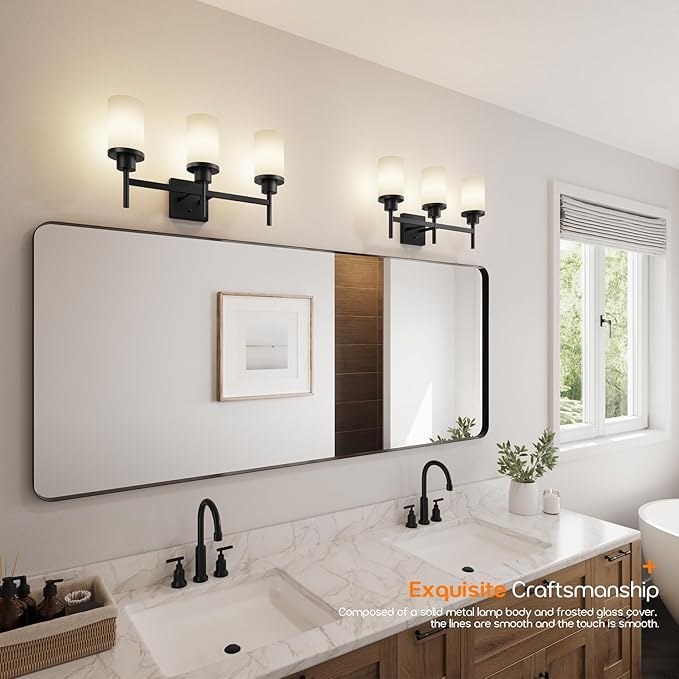 AONEON Vanity Lighting Fixtures Oil Rubbed Bronze 3-Light - Image 8