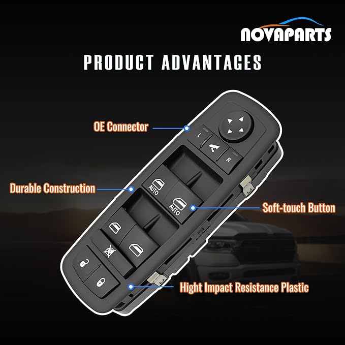 NOVAPARTS 11PINS 56046826AE Driver Side Power Control Window Switch - Image 5