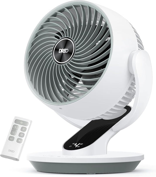 DREO Oscillating Fan for Bedroom, 13 Inch Quiet Table Fans for Home Whole Room by DREO