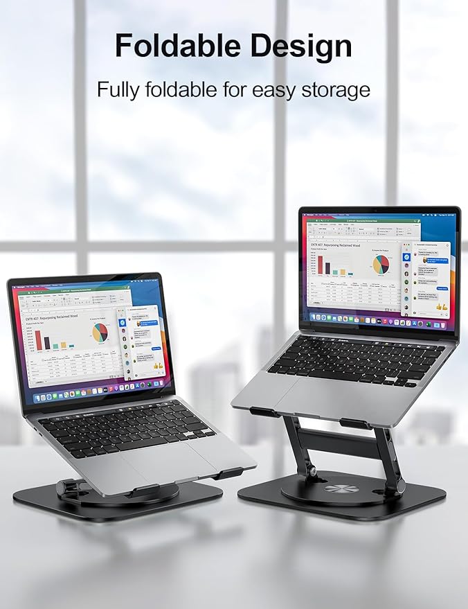 MCHOSE Laptop Stand, H-Design Stable Computer Stand, Ergonomic Laptop Riser - Image 4