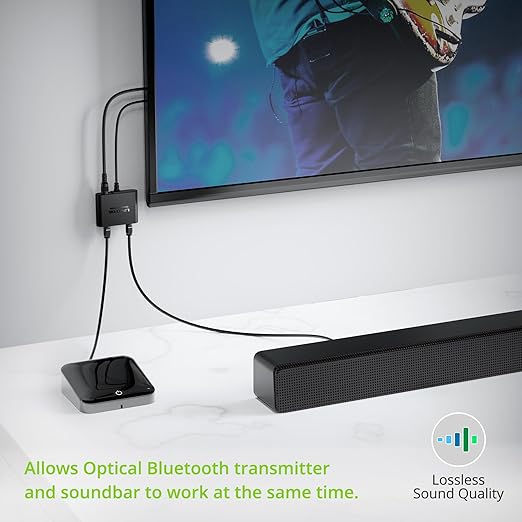 LiNKFOR 1X2 Toslink Optical Digital Audio Splitter Digital Toslink Fiber - Image 4