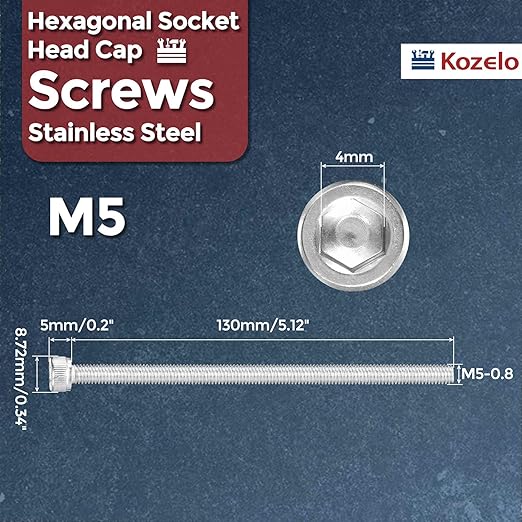 Kozelo 4pcs Socket Head Cap Screws - Image 2