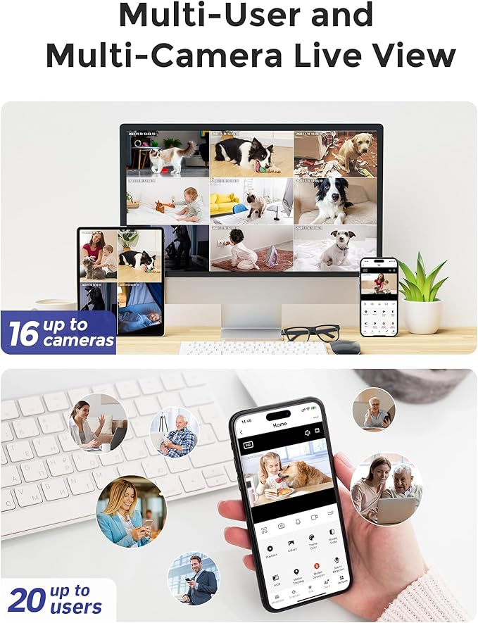 Hugolog 3K 5MP Indoor Pan/Tilt Security Camera - Image 8