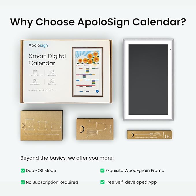 ApoloSign 15.6-inch Digital Calendar: Dual Mode Calendars - Image 9