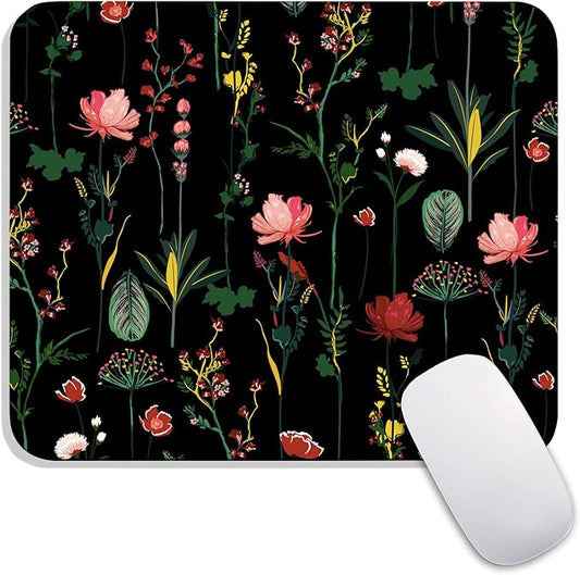 Armanza Square Mouse Pad Blooming Botanical Flowers, Personalized by Armanza