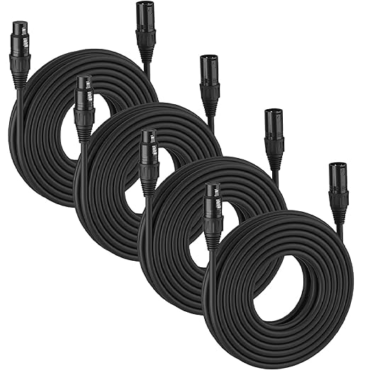 MFL. 25 ft Flexible DMX Cable 3 Pin Signal XLR Male to Female Cable Wire by MFL
