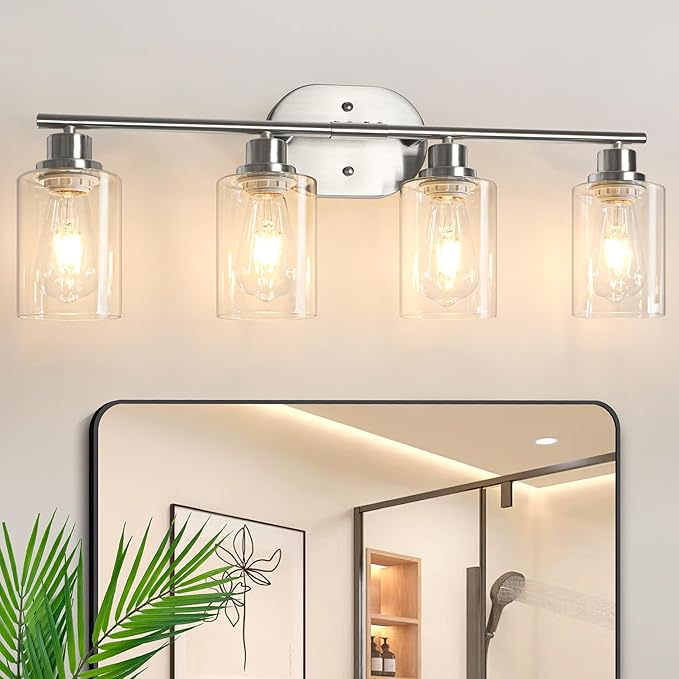 Unicozin Bathroom Light Fixtures, 4 Light Vanity Lights by Unicozin