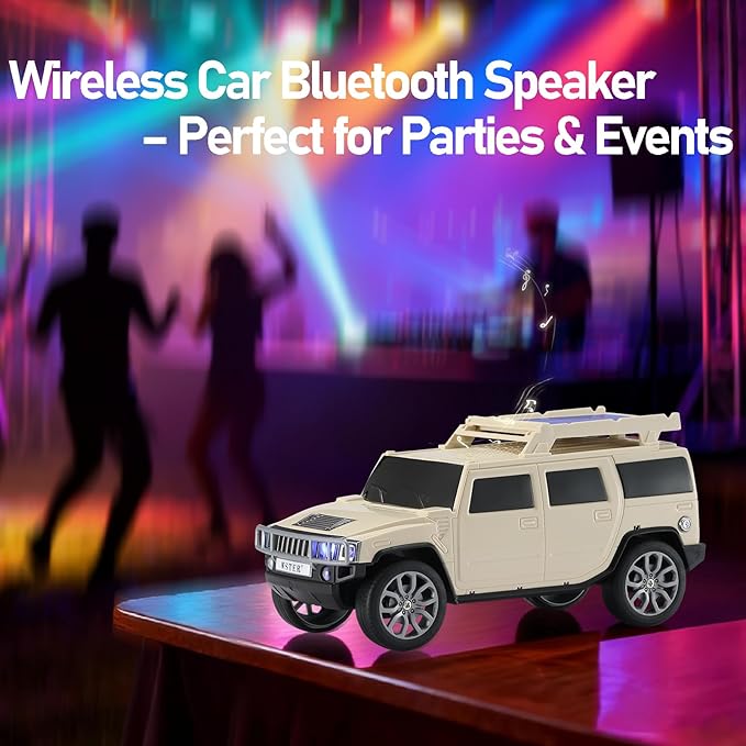 WSTER Solar Off-Road Car Bluetooth Speaker – HD Stereo Sound - Image 5