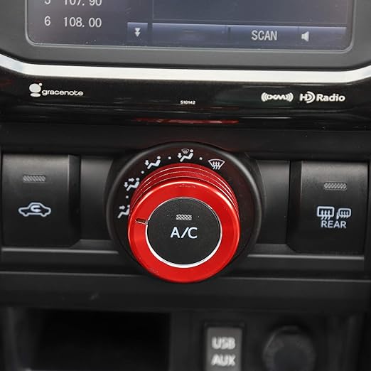 JeCar Air Conditioner Button Trim Cover Aluminum Alloy Knob Cover Compatible - Image 4
