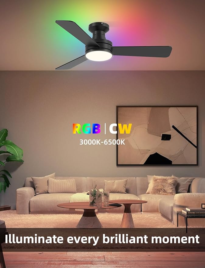 Homlit 42 inch RGB Ceiling Fan - Image 7