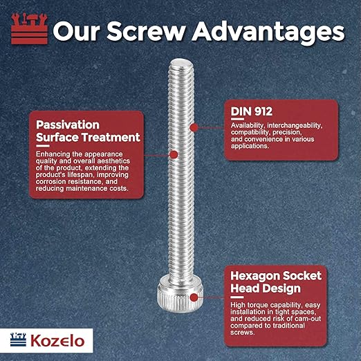 Kozelo 25pcs Socket Head Cap Screws - Image 3
