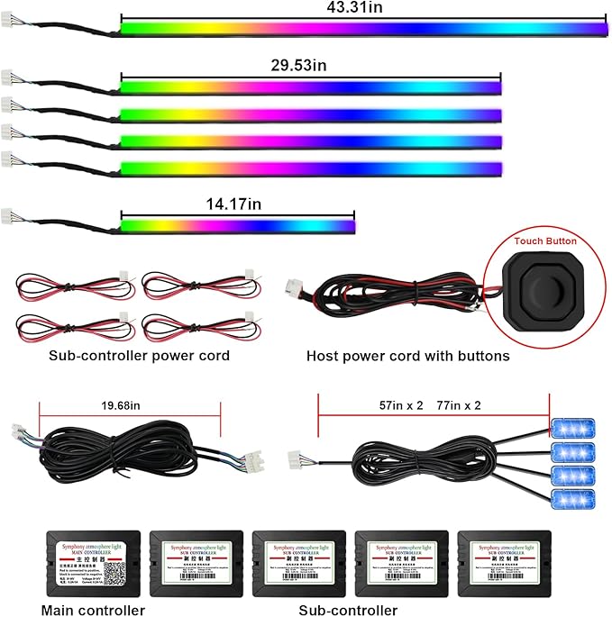 AMKI Dreamcolor Acrylic Interior LED Strip Light, Neon Light - Image 6