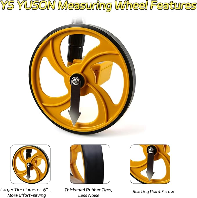 YS YUSON 6 Inch Measuring Wheel in Feet - Image 4