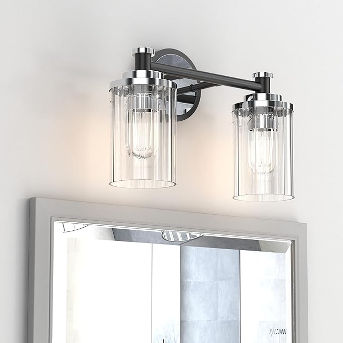 PHIXART Bathroom Lighting Fixtures Black and Chrome Bathroom Vanity Light - Image 4