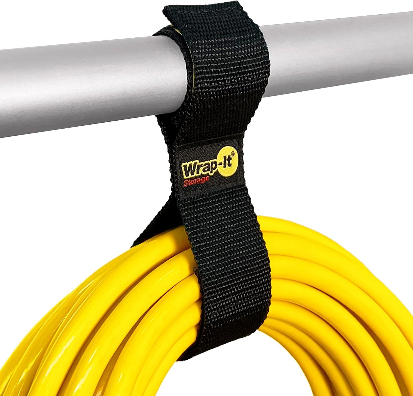 Twin-Straps by Wrap-It Storage - 12" (6-Pack) | Hook and Loop Hanging Cord Wrap for Multi-Purpose Cable and Hose Storage