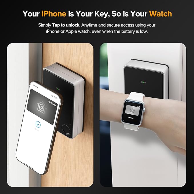 X3 Apple Home Key Door Lock Deadbolt, iOS ONLY, Smart Keyless Entry Door Lock - Image 2