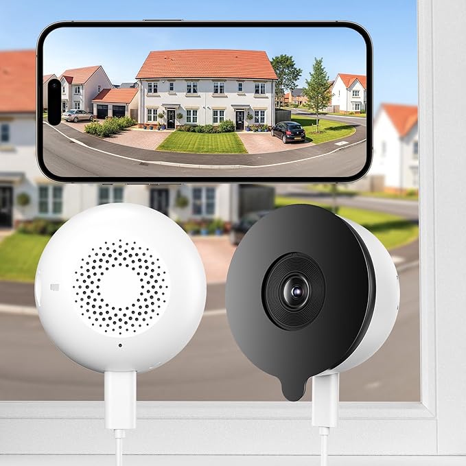 YesPano 3MP 2K Window Camera, 5G & 2.4GHz WiFi Indoor Camera by YesPano
