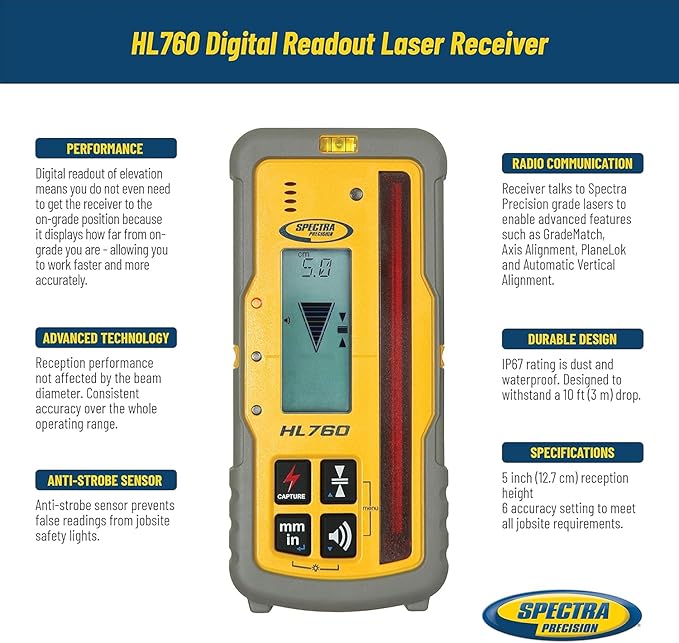 Spectra Precision HL760 Laser Receiver - Image 2