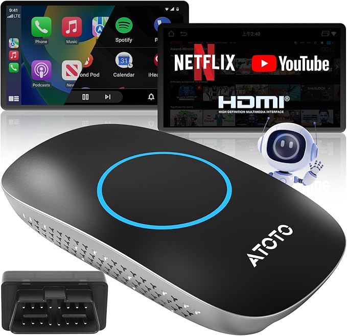 ATOTOMOVE Wireless CarPlay AI Box by ATOTOMOVE