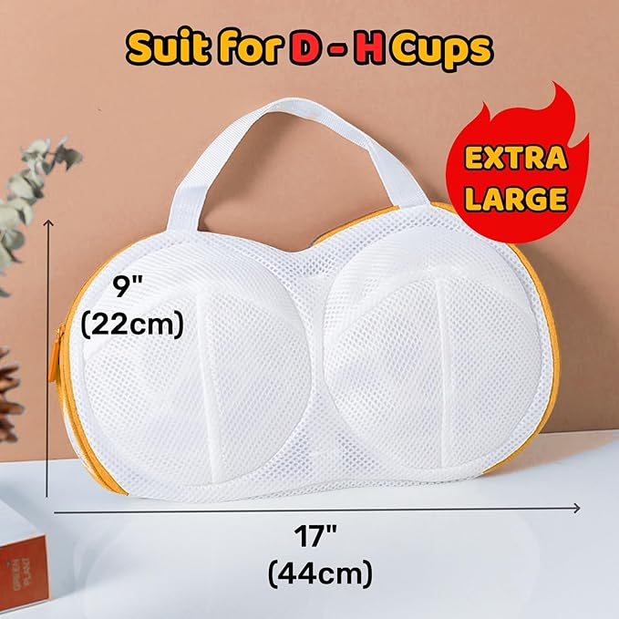 3Pcs Bra Wash Bags for Laundry Lingerie Underwear Brassiere Bag Set for Washing - Image 3