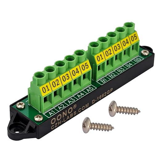 30Amp 300V 2x5 Position Terminal Block Distribution Module. OONO D-1662GP by OONO