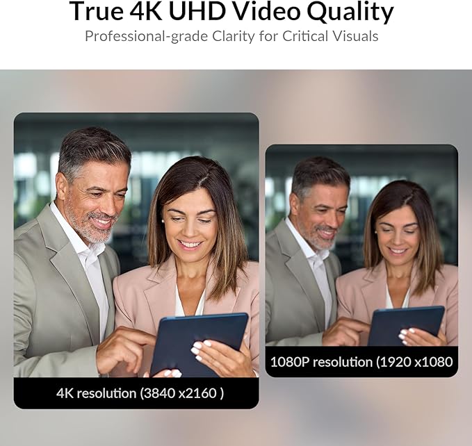 4K Conference Room Camera System, AI Auto-Tracking PTZ Camera 15x Zoom - Image 6