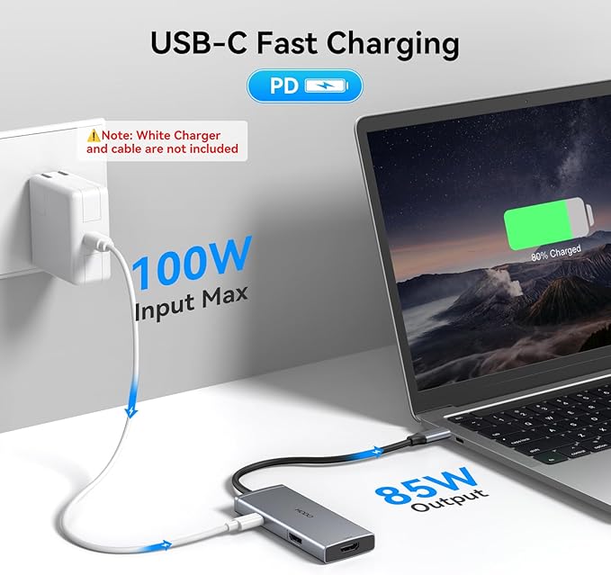 USB C Docking Station Dual HDMI Monitor 4K 60 Hz USB C to Dual HDMI Adapter - Image 4