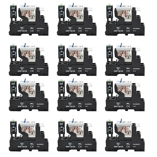 12 Pcs 12Amp Power Relay Switch UL Listed 24V DC Relay Coil, 5 Pin SPDT 1NO 1NC by ZJWZJH