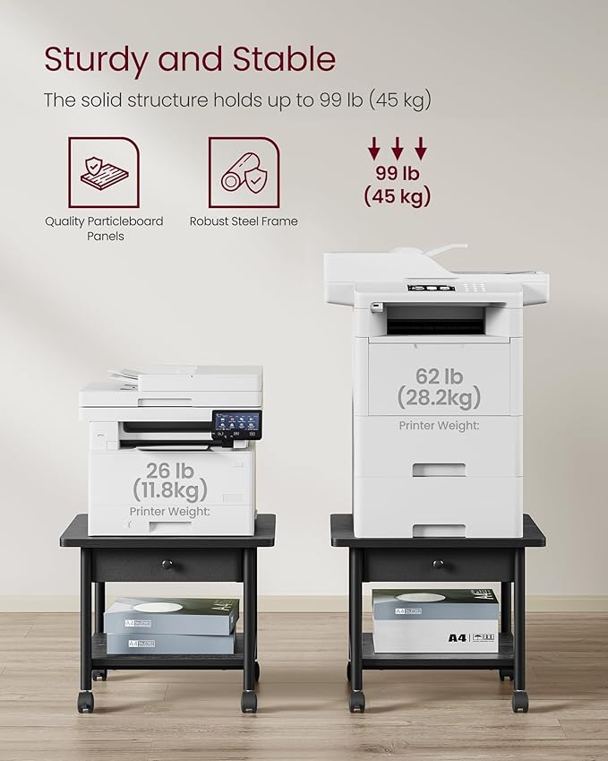 VASAGLE Heavy-Duty Printer Stand - Image 5