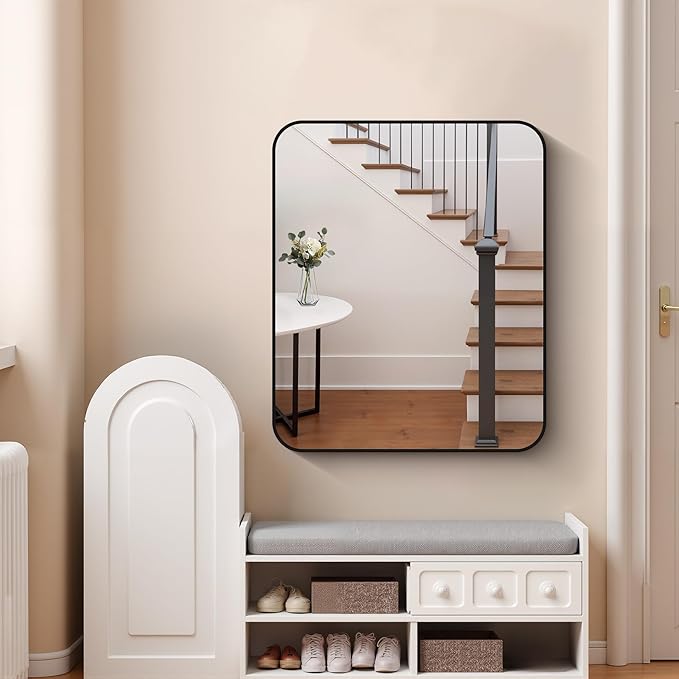 FORBATH Bathroom Mirror 30" x 36", Rectangle Black Bathroom Mirror - Image 2