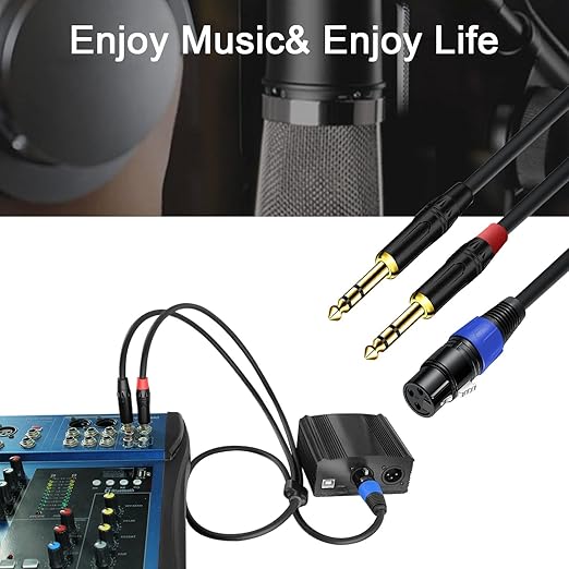 Jozzai 6.35mm Dual TRS to XLR Female Cable - Image 9