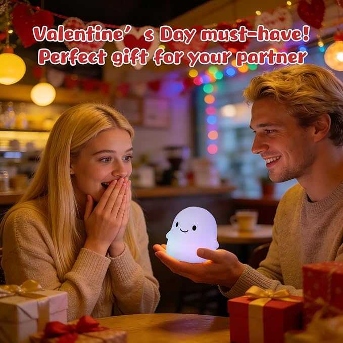 Rytinazzz Halloween Ghost Night Light, Color-Changing & 50-Hour Battery - Image 5