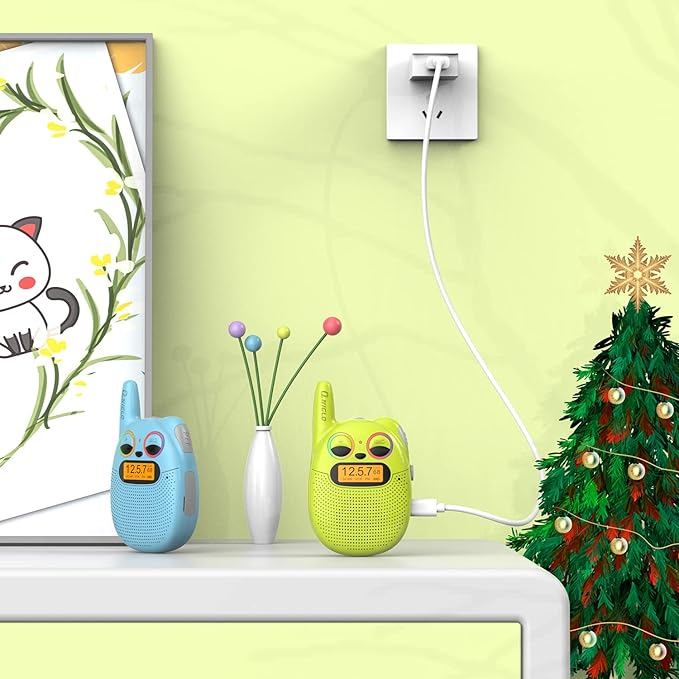 Qniglo Walkie Talkies for Kids Rechargeable 2 Pack, Christmas Birthday Gifts - Image 3