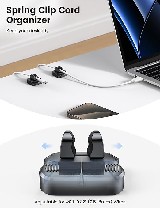 Lamicall Cable Clips, Cord Organizer - Image 2