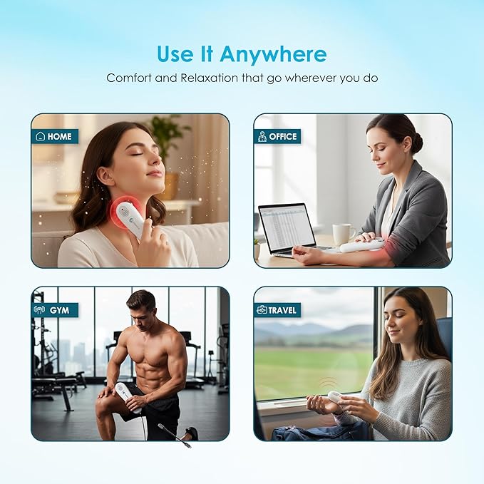 Portable Drug Free Muscle Recovery massage gun Compact Therapy Device Built - Image 4